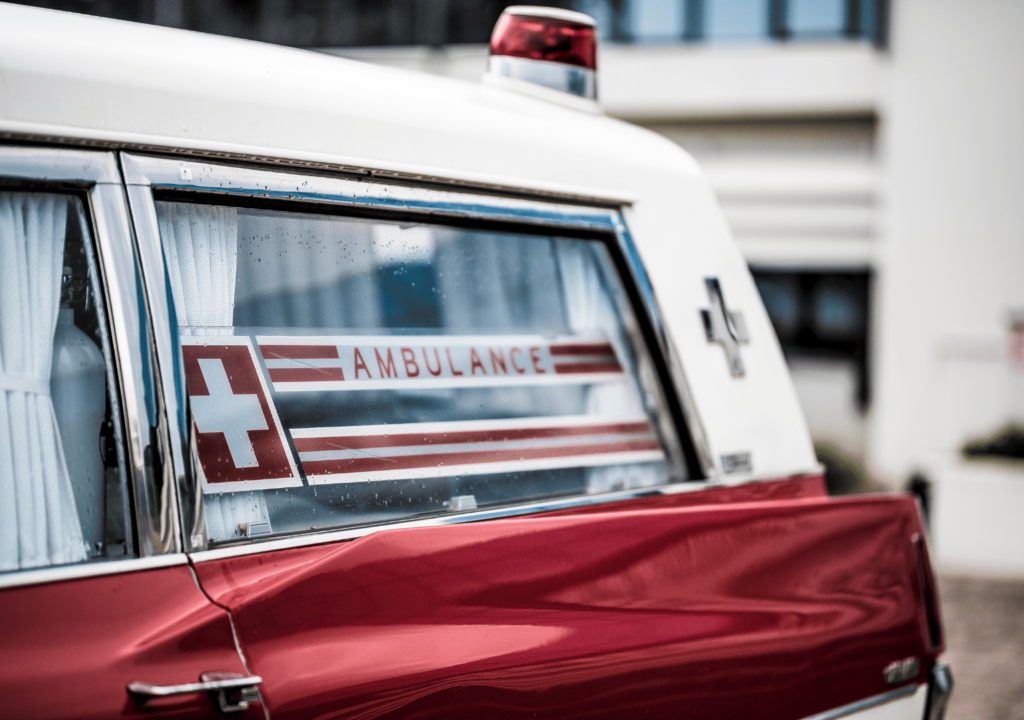 Old ambulance Cadillac