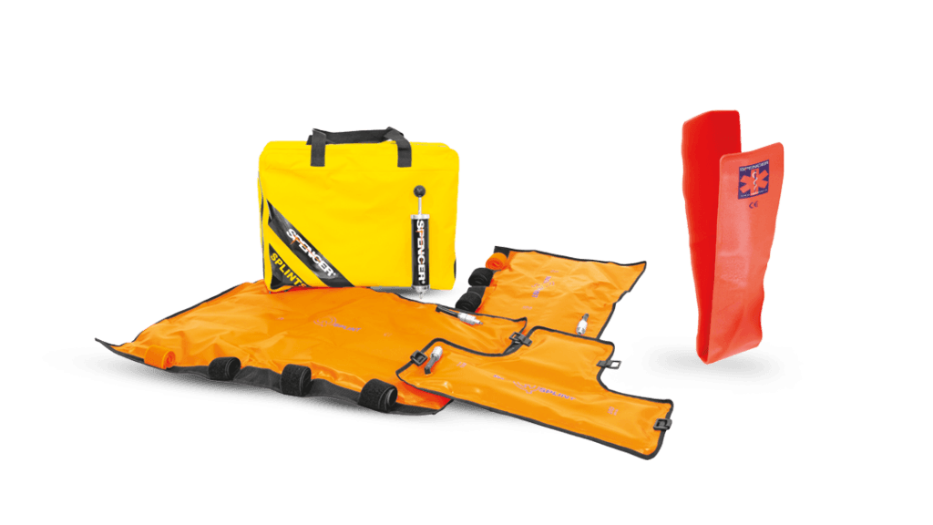 Immobilization devices Spine boards Vacuum mattress Spencer