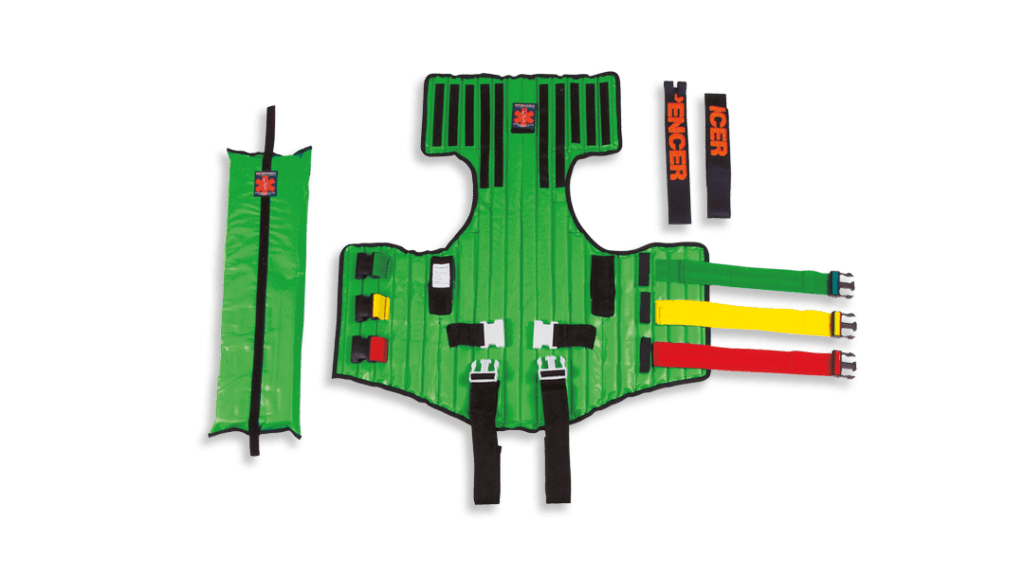 Immobilization devices Spine boards Vacuum mattress Spencer