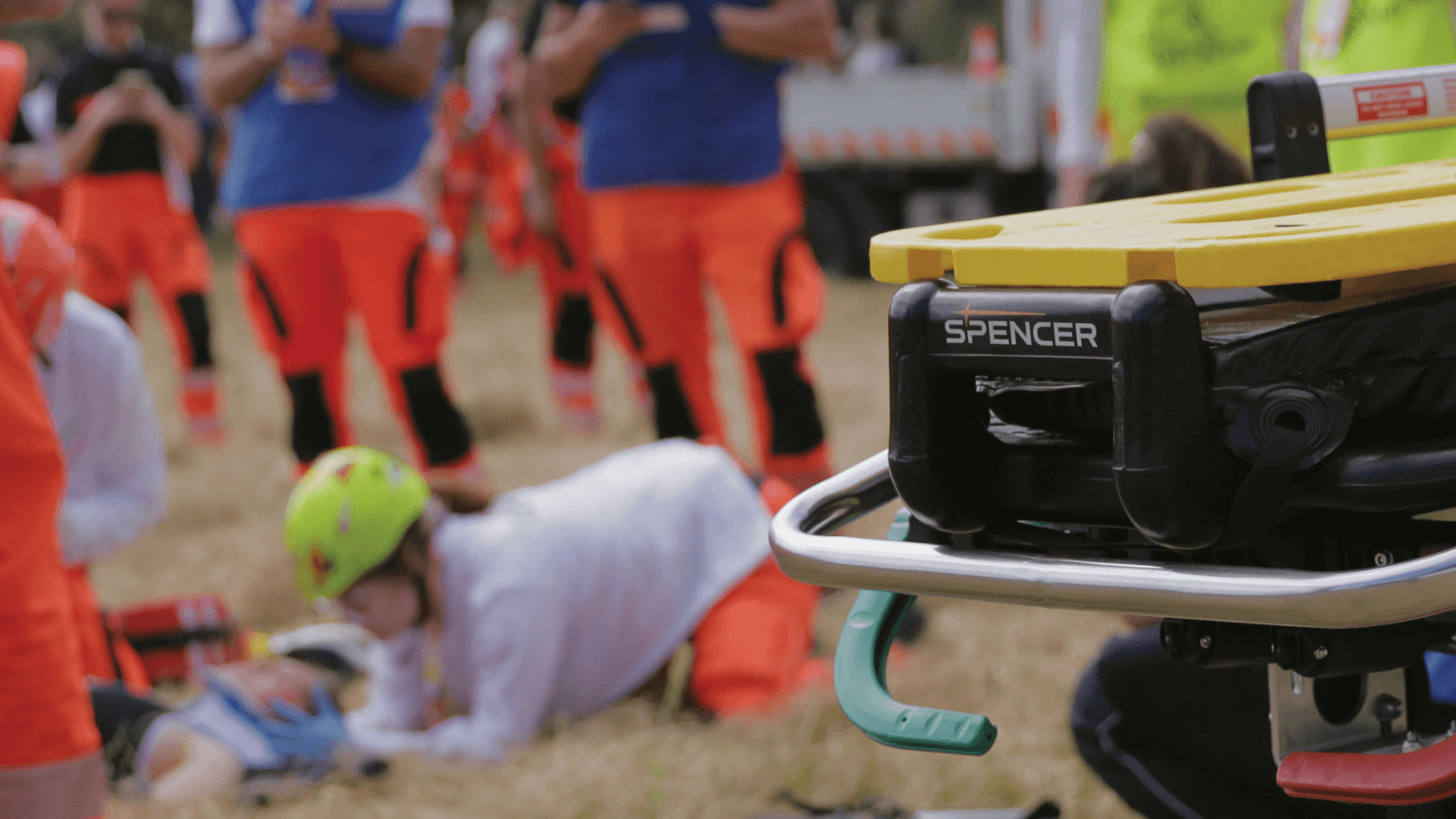 Spencer Stretcher with Logo Decisive Moments Emergency